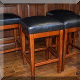 F34. Set of 4 Pier 1 Imports leatherette counter stools. - $60 pair 